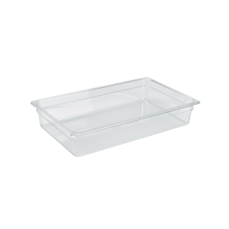 1-1 Polycarbonate Gastronorm Pan 100mm Clear