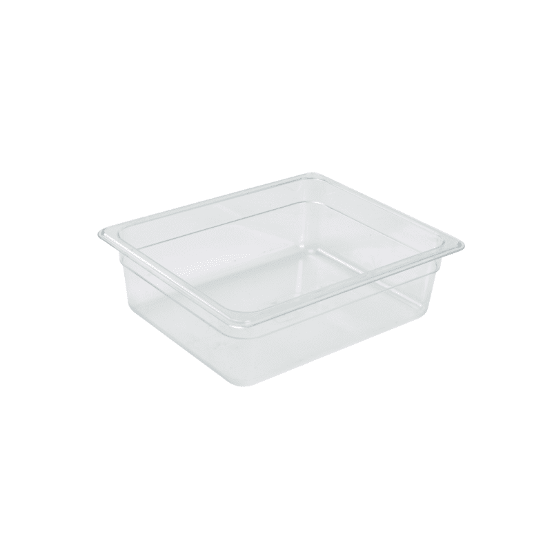 1-2 Polycarbonate Gastronorm Pan 100mm Clear