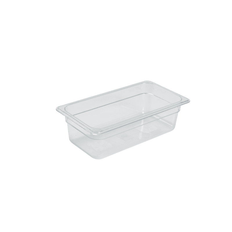 1/3 Polycarbonate Gastronorm Pan 100mm Clear