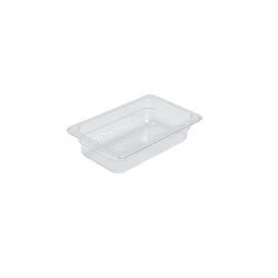 1/4 Polycarbonate Gastronorm Pan 100mm Clear