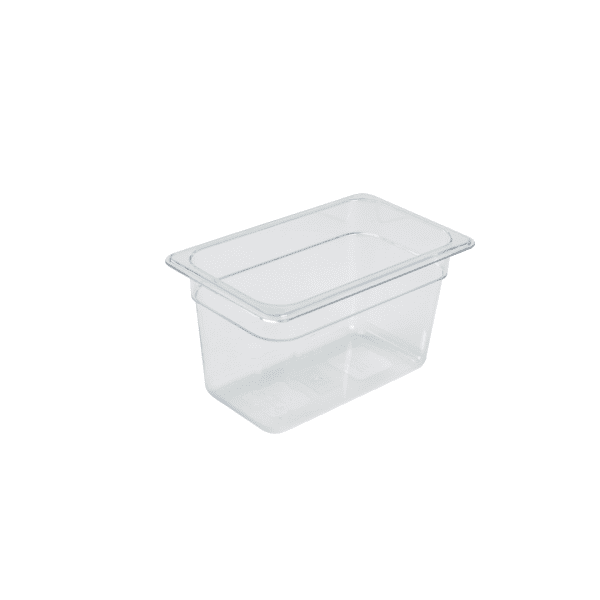 1/4 Polycarbonate Gastronorm Pan 150mm Clear