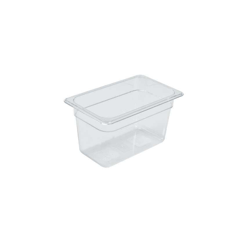 1/4 Polycarbonate Gastronorm Pan 150mm Clear