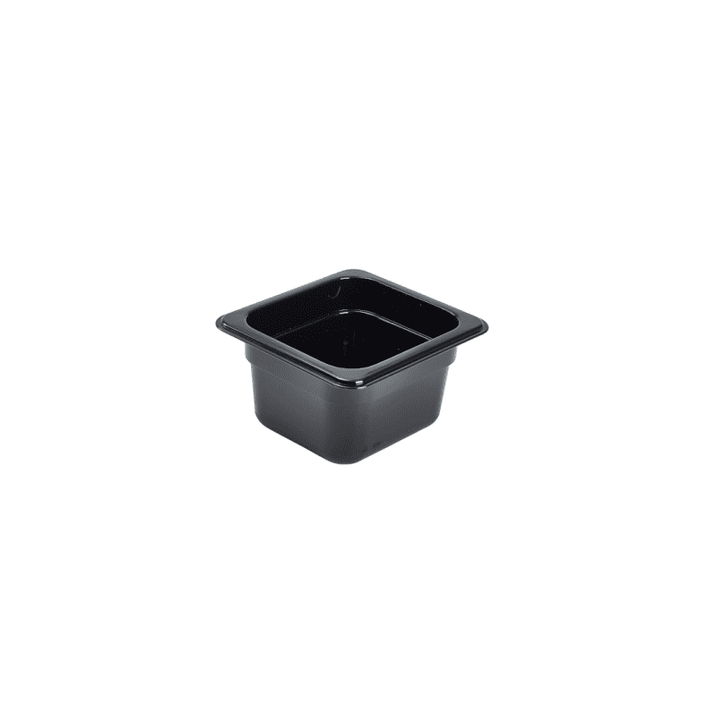 1-6 Polycarbonate Gastronorm Pan 100mm Black