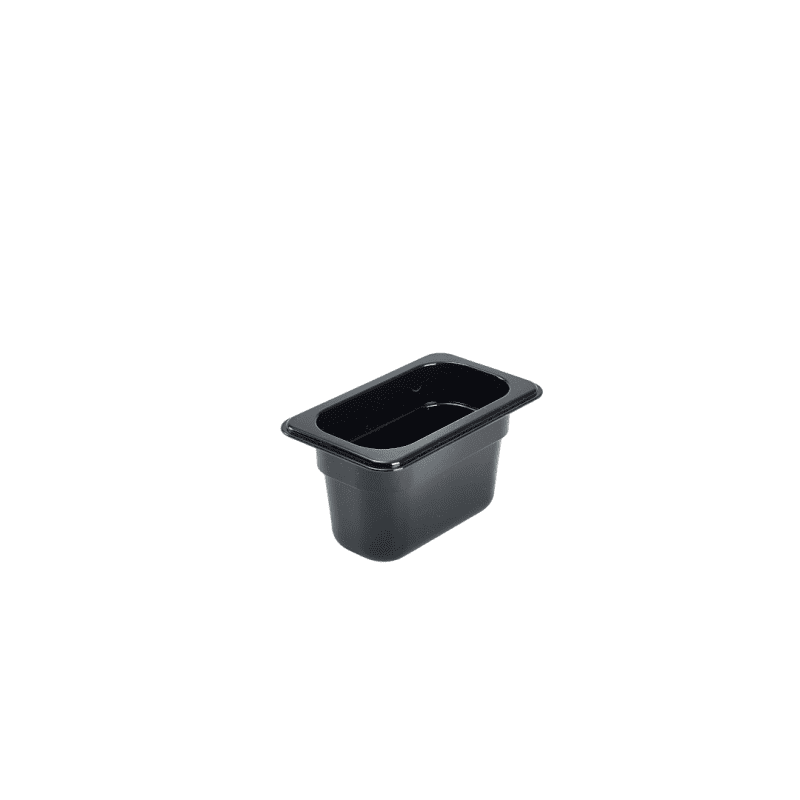 1-9 Polycarbonate Gastronorm Pan 100mm Black