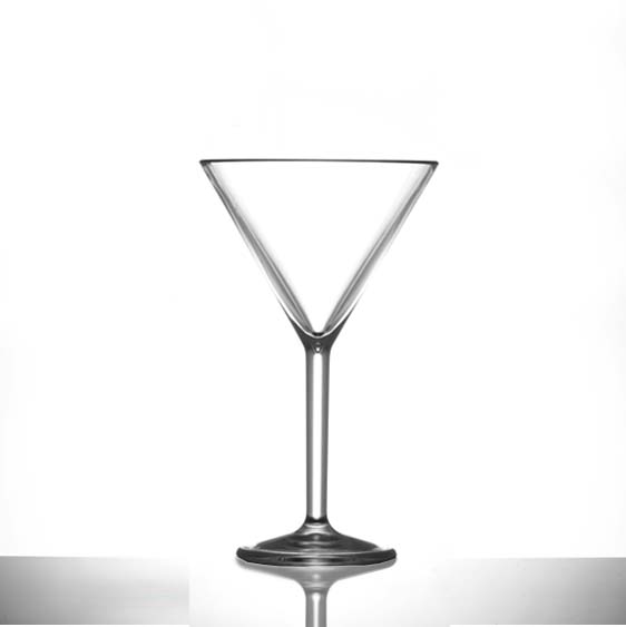 Elite Premium 7oz Martini Glasses Gold Polycarbonate