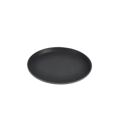 14 Inch Round Non-Slip Tray Black