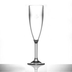 Elite Premium 125ml CE Champagne Flute Glass Polycarbonate