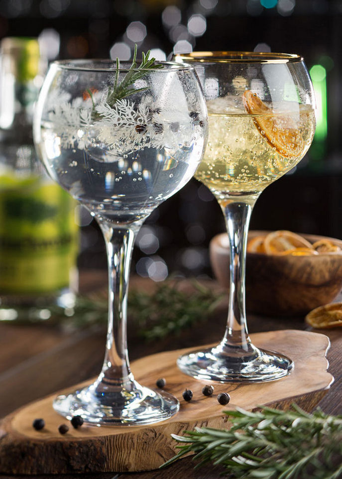2 Infusion Gin Glasses Lifestyle Image