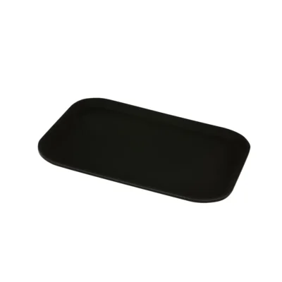 20 x 15 Rectangular Non-Slip Tray Black