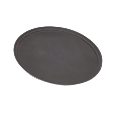 27 Inch Oval Non-Slip Tray Black
