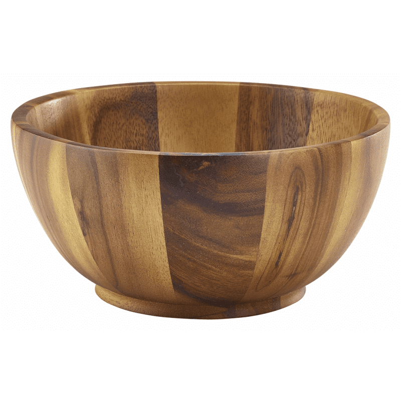 Acacia Wood Bowl 20Dia x 10cm