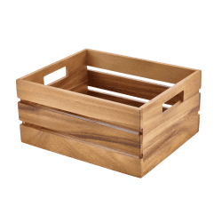 Acacia Wood Box - Riser GN 1/2