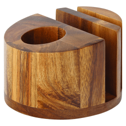 Acacia Wood Menu and Napkin Holder