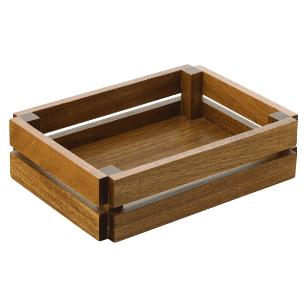 Acacia Wood Small Crate