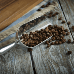 Aluminium Scoop with coffee beans