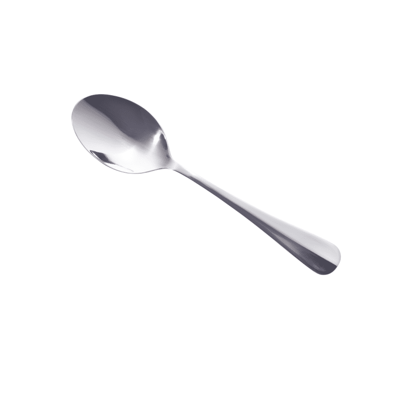 Angled view of Baguette Dessert Spoon