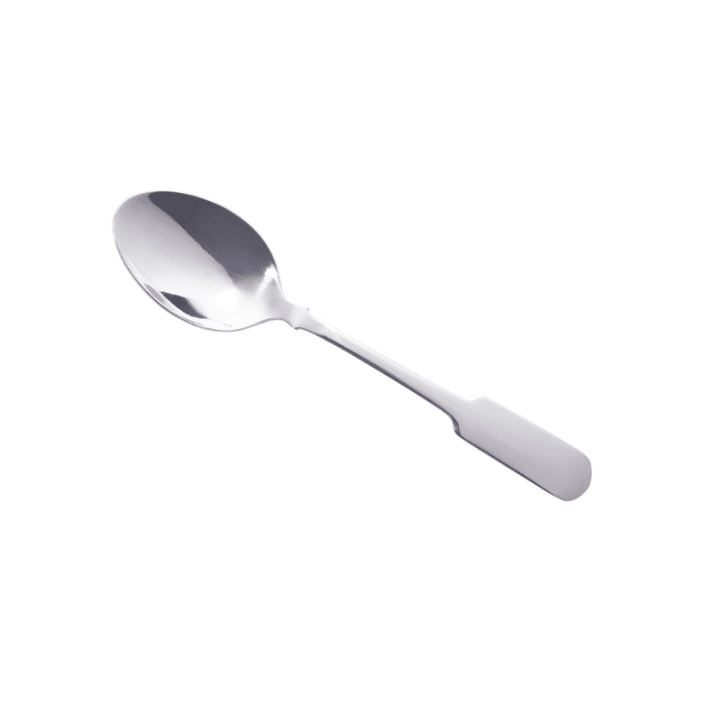 Angled view of Old English Dessert Spoon