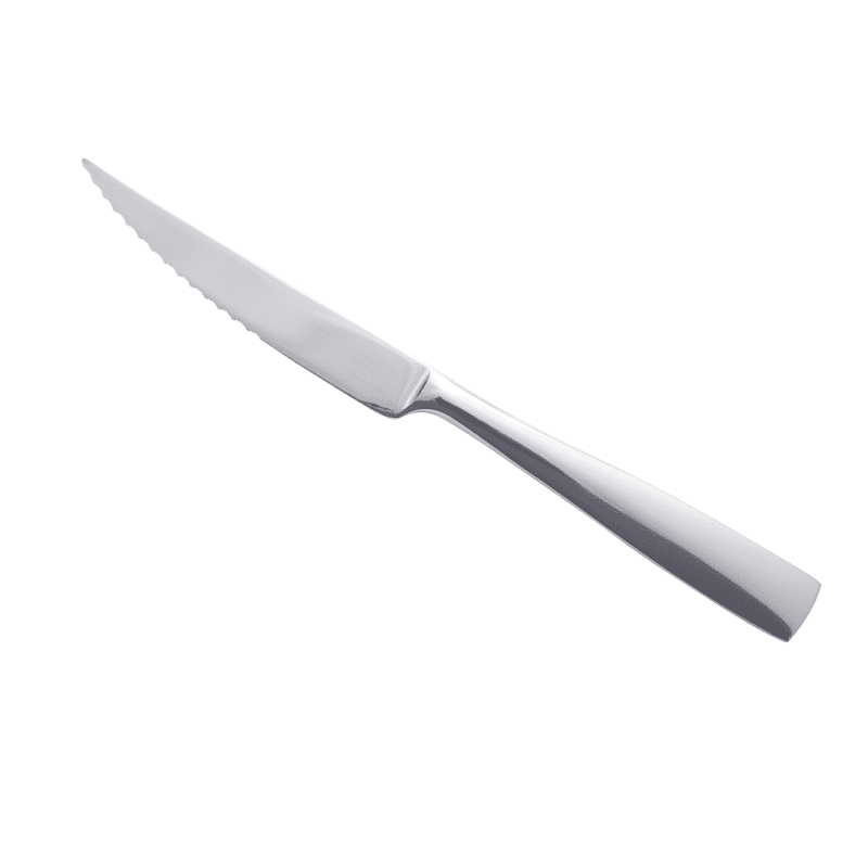 Angled view of Square Steak Knife
