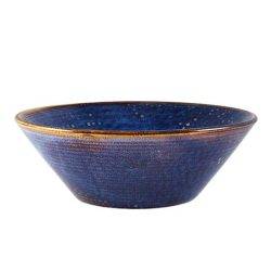 Aqua Blue Conical Bowl 19-5cm