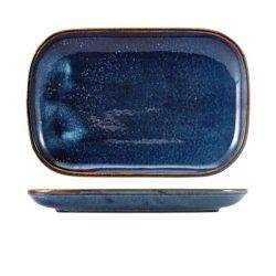 Aqua Blue Rectangular Plate 29 x 19-5cm