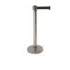 Barrier Post With Retractable Black Belt