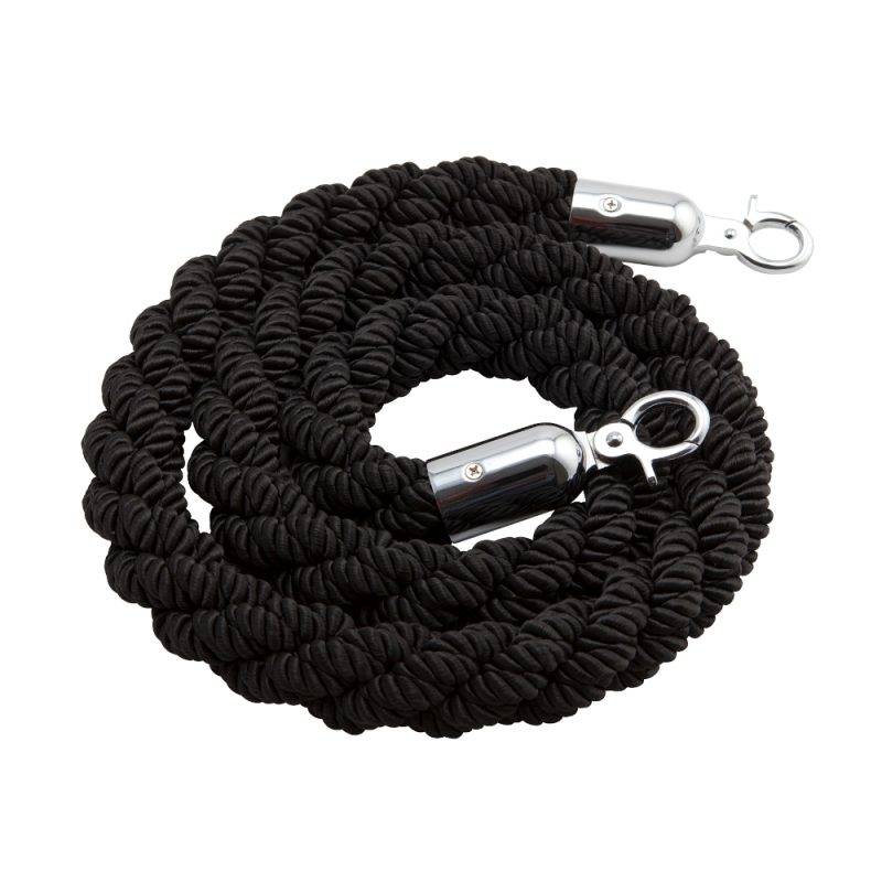 Black Barrier Rope for Rope and Pole crowd management systems