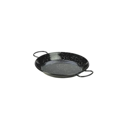 Black Enamel Paella Pan 20cm