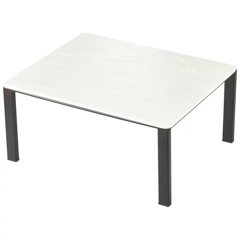 Black GN Buffet Riser GN 1 2 with white melamine platter
