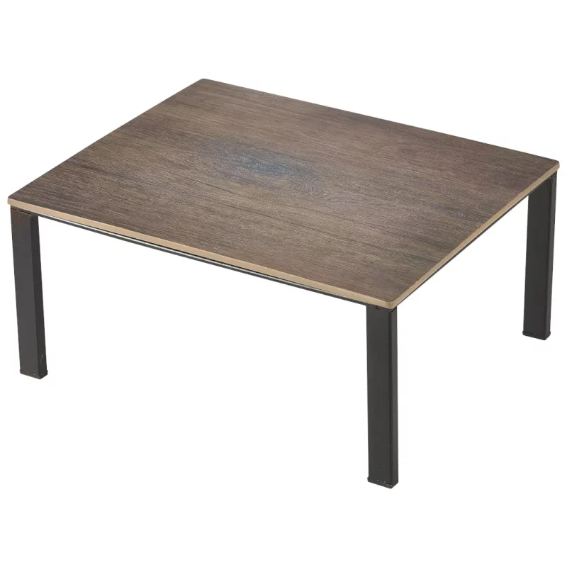 Black GN Buffet Riser GN 1 2 with wood effect melamine platter