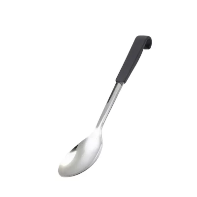 Black Handled Serving Spoon 34cm