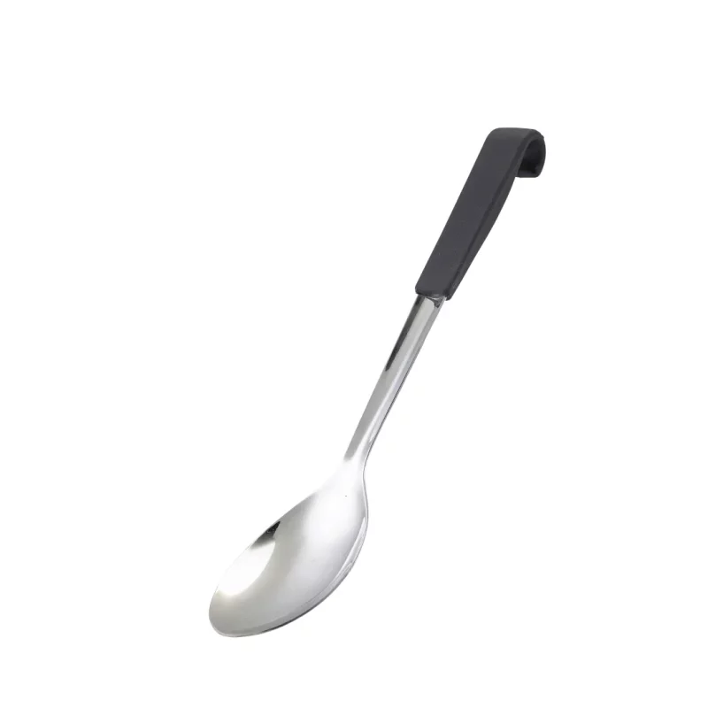Black Handled Serving Spoon 34cm