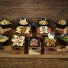Black Melamine Buffet Bowls Landscape