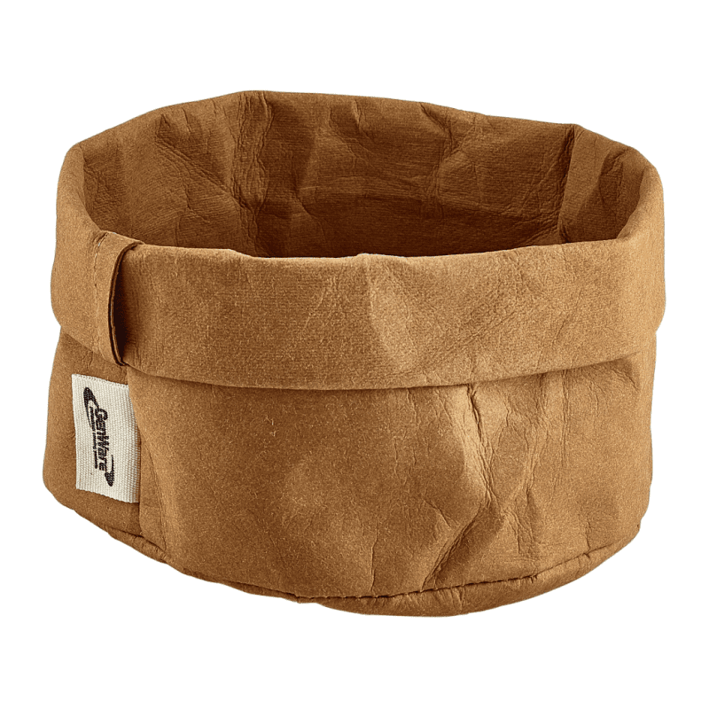 Brown Washable Paper Bag 13 Diameter x 10cm