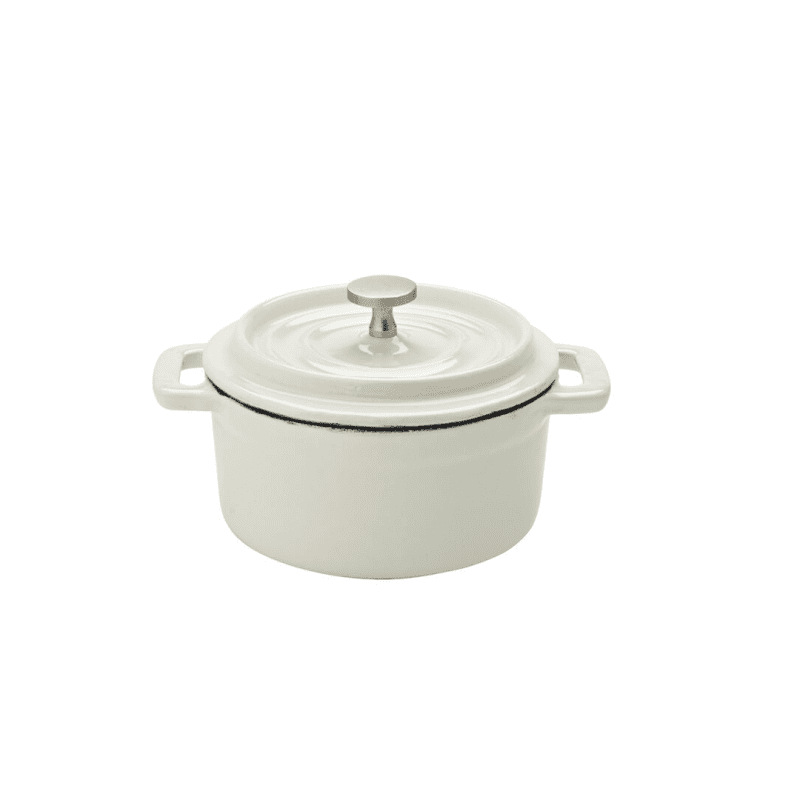 Cast Iron Calico Round Casserole 4 Inch