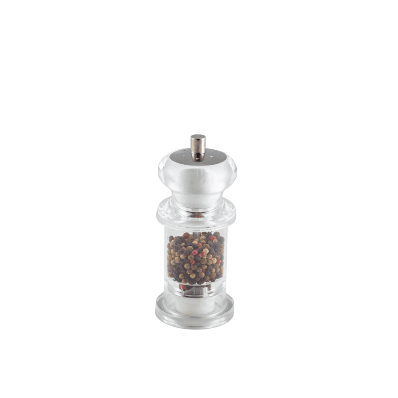 Clear Combi Pepper Grinder - Salt Shaker