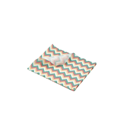 Greaseproof Paper Multicoloured Chevron Print 25 x 20cm