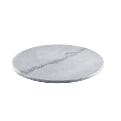 Grey Round Marble Platter 33cm Diameter
