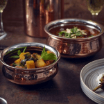 Handi Bowl containing Indian food