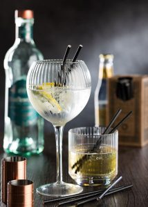 Hayworth Cocktail Glass with Gin and Tonic