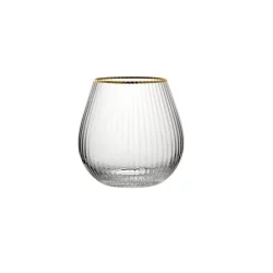 Hayworth Stemless Gin 22oz Gold Rim