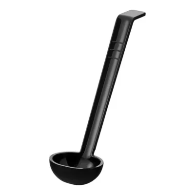 Ladle 9.5" 1oz Plain Black