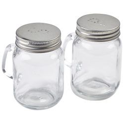 Mason Jar Salt and Pepper Shaker Set