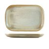 Matt Grey Rectangular Plate 29cm x 19-5cm two views