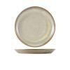 Matt Grey Terra Coupe Plates 24cm 2 different angles