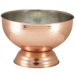 Hammered Copper Champagne Bowl 36cm