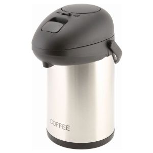 Coffee Inscribed St/St Vacuum Pump Pot 2.5L