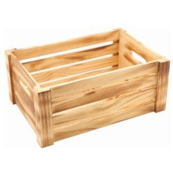 Wooden Crate Rustic Finish 34 x 23 x 15cm