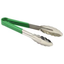 Genware Colour Coded St/St. Tong 31cm Green