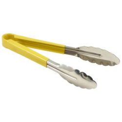 Genware Colour Coded St/St. Tong 31cm Yellow