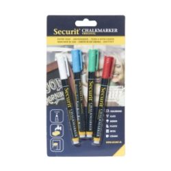 Chalkmarkers 4 Colour Pack (R,G,W,Bl) Small